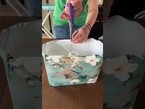 A beautiful lampshade that you can DIY! 🕊️ Via IG/@chantier.studio #lampshade #DIY #homediyproject