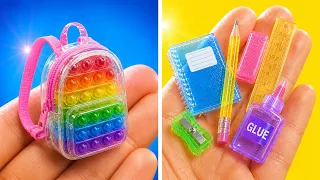 Ý tưởng thủ công mini cho trường học phải thử! 🤯✏️ DIY học tập & mẹo đi học dễ dàng