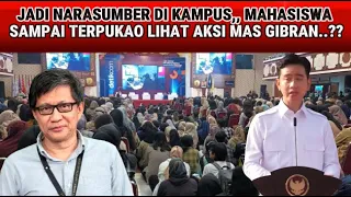 DIKIRA CUPU,,, MAS GIBRAN TAMPIL MEMUKAO SAAT JADI PEMBICARA DI KAMPUS,, ROKY GERUNG AUTO MALU..??