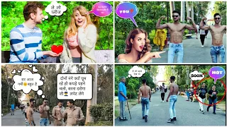 When bodybuilder goes shirtless in public in UP in 🇮🇳 | girl's epic reactions😱 | public reaction😲