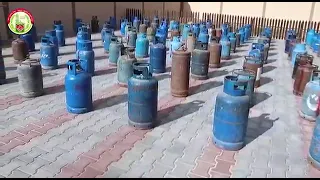 مشروع تعبئة إسطوانات الغاز للأسر الأشد فقرا في قطاع غزة. مارس 2022م