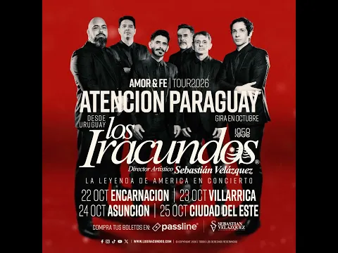 LOS IRACUNDOS en PARAGUAY 2026 🇵🇾 | AMOR & FE TOUR – ¡Un Show Como Nunca Antes Visto!
