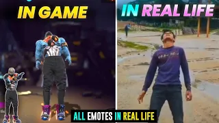FREE FIRE ALL EMOTES IN REAL LIFE || ORIGIN OF FREE FIRE EMOTES | FREE FIRE EMOTES IN REAL LIFE 2026