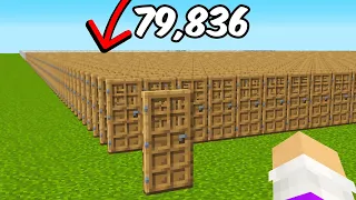 That time I Opened 79,836 Doors To Break A Minecraft Record