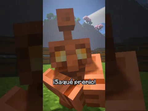 El COPPER GOLEM se puso raro... #minecraft #shorts