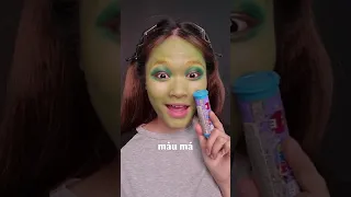 Thử thách makeup theo màu kẹo phần 3 #Shorts | LiE Official