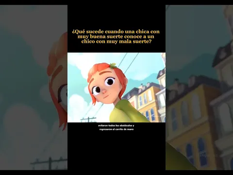 Una chica con buena suerte conoce a un chico con... #shorts #movie #resumen