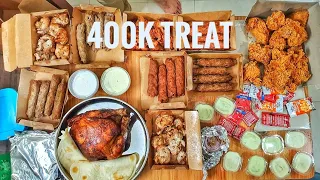 ഇത്രേം തിന്നാൽ ബില്ല് എത്ര ആവും? | The 400K treat| Calicut malayalam food blog