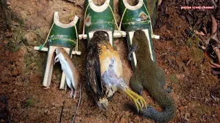 สาวดอย ทำกับดักสุดยอดมาก Ceate a wonderful squirrel traps using bamboo