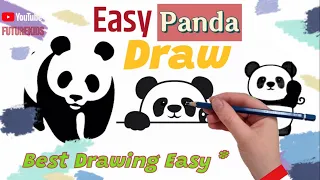 Cute Panda Family Easy Draw  🐼 🐼 🐼 Watching Interesting Panda Video✅