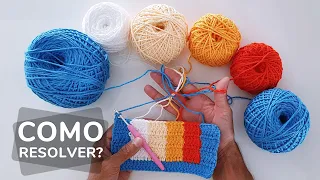 Como trabalhar com várias cores SEM TRANÇAR OS FIOS?