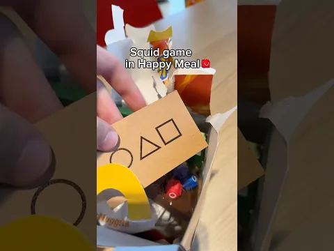 Am I a player 456 from this moment? 😱 #mcdonalds #squidgame2 #games