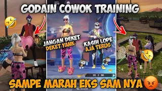 PRANK GODAIN COWO TRAINING SAMPE MARAH 🥺