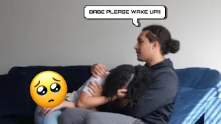 Starting An Argument Then Passing Out Into My Boyfriend's Arms PRANK! *Cute Reaction*