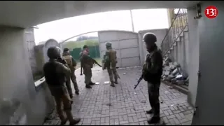 Азербайджанский боец расправляется с  русскими в Украине: Кадры ожесточенного боя