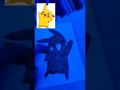 Pintando a PIKACHU #shorts