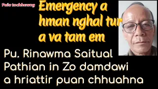 Pu. Rinawma Saitual, Pathian in Zo damdawi a hriattir puan chhuahna ngaihnawm.