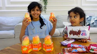 يسكريمات جوجو الكورية ضد ايسكريمات سارة السعودية !!