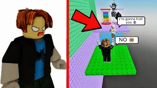 DESTROYING Trolls in Roblox TROLL BOMB TOWER 💣😂| FUNNY MOMENTS #roblox