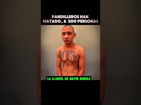 Pandilleros superan condenas de 600 años en la cárcel de Bukele
