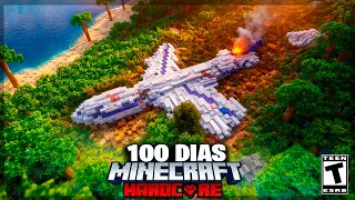 SOBREVIVI 100 DIAS EM UM ACIDENTE DE AVIÃO NO JURASSIC PARK MINECRAFT