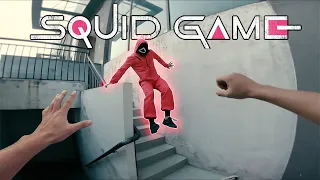 ESCAPING CRAZY SQUID GAME PINK SOLDIERS (Epic Parkour POV Chase) | Highnoy