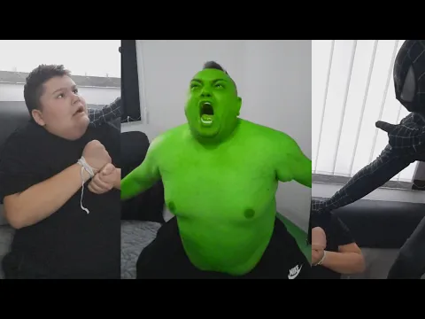 Hulk Saves Man From Black Spider-Man #shorts