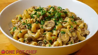 One Pot Budget Friendly Beef Stroganoff | One Pot Chef