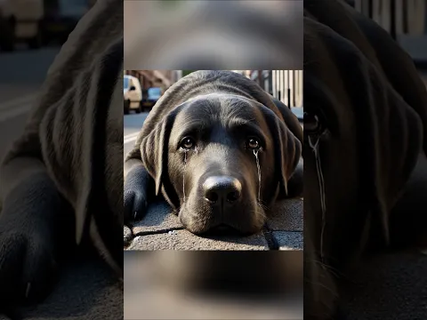 The Sad Life Of A Black Dog. 💔