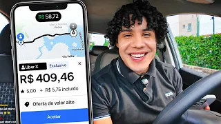 FIZ 6H DE UBER PRA VER COMO É (primeiro dia)