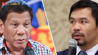 JUST IN : PRES DUTERTE MANNY PACQUIAO
