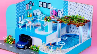 DIY Miniature House for Blue Princess with Car ~  10 Minute DIY Miniature Crafts