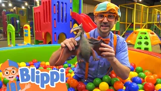 Blippi Visits Kinderland Indoor Playground! | Fun and Educational Videos for Kids