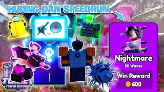 Hướng Dẫn Speedrun Nightmare Không Cần DJ TV Man