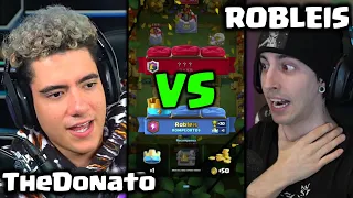 TheDonato vs ROBLEIS en CLASH ROYALE: COACH PROFESIONAL Analiza sus PARTIDAS ! ! | DrekzeNN