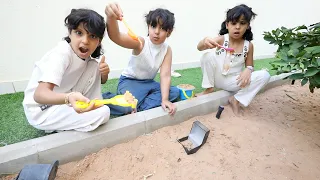 نظفوا الحديقه وحصلوا اشياء غريبه !