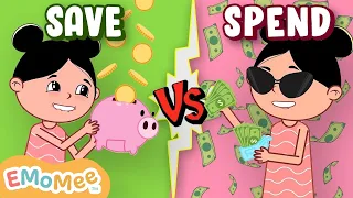 Save It Or Spend It? 💰 | Piggy Bank Power! 🐖 | Financial Literacy For Kids | Kids Cartoon | EMoMee