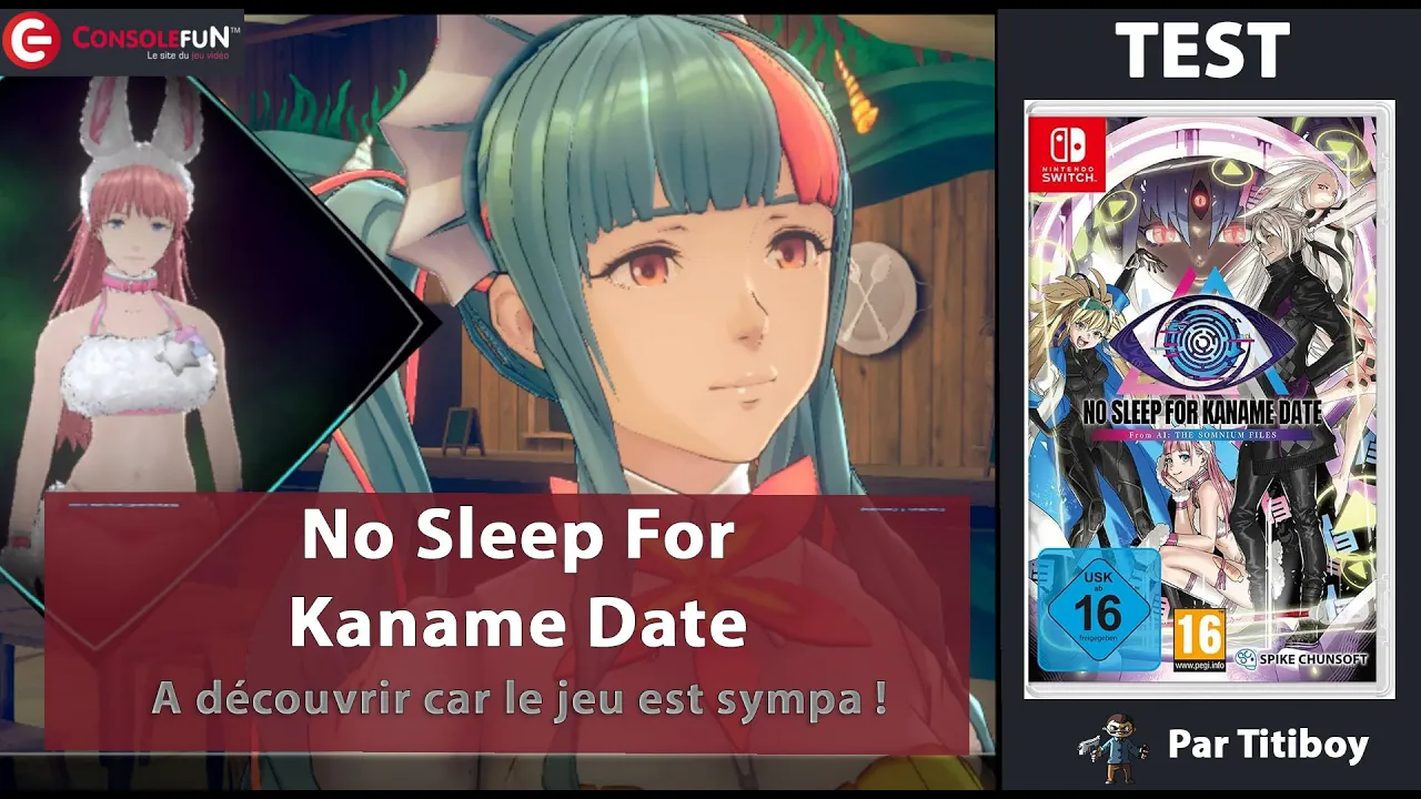 Vidéo-Test de No Sleep For Kaname Date par ConsoleFun