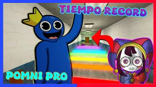 POMNI JUEGA EL PARKOUR DE LOS RAINBOW FREINDS 🤩   TIEMPO RECORD