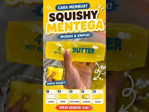 Cara Bikin Squishy Mentega Viral dari Kertas! 🧈