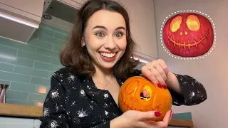 Tallando mi primera calabaza 🎃👻🥄