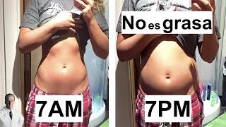 No tienes grasa (tienes estómago inflamado) TRATAMIENTO