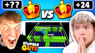 WER SCHAFFT MEHR KRONEN IN 60 MINUTEN in STUMBLE GUYS? ⏰😱 XXL KRONEN BATTLE!