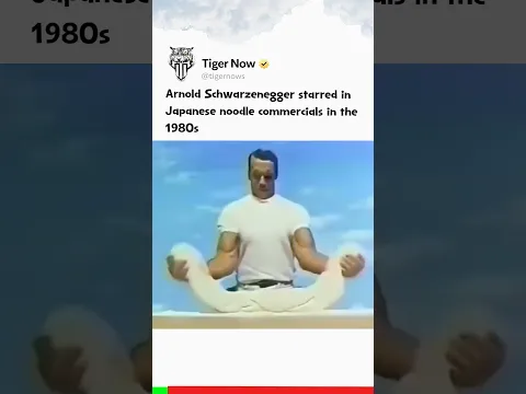 Arnold Schwarzenegger starred in Japanese noodle commercials in the 1980s