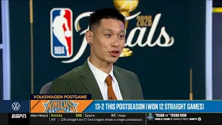 "Captain Clutch" Jalen Brunson is killer instinct - Jeremy Lin on Knicks def. Spurs 105-95 Game 1