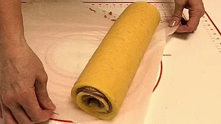 Все секреты бисквита, рулет не трескается и не липнет к рукам/Secrets biscuit.