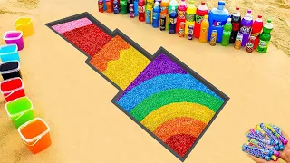 How To Make Rainbow Lipstick With Slime, Orbeez, Fanta, Monster, Coca-Cola vs Mentos & Popular Sodas