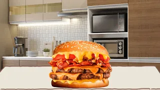 COMPREI O NOVO SANDUICHE COM MUITO BACON DO BURGER KING !