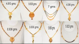 Latest gold mangalsutra designs with Weight || 10 gram gold mangalsutra designs Collections 2025