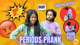 Period cramp prank on adii 🥹🩸* he panicked and sad*||@ZiddiAadi027 #youtubeshorts #vlog